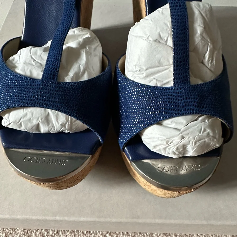 Jimmy Choo Pela Wedge in Cosmo speckled leather - Picture 9 of 10